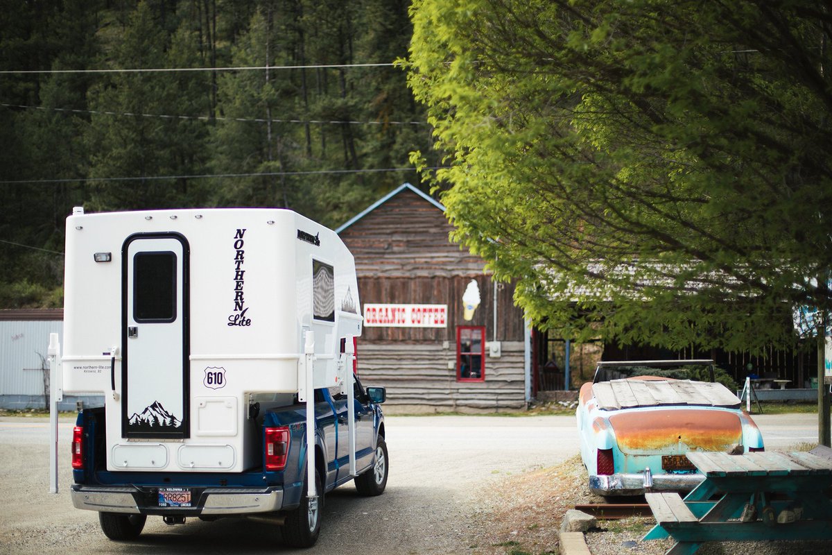 When you take the road less traveled, you find some pretty interesting places.

#truckcamper #gorving #610life #rv