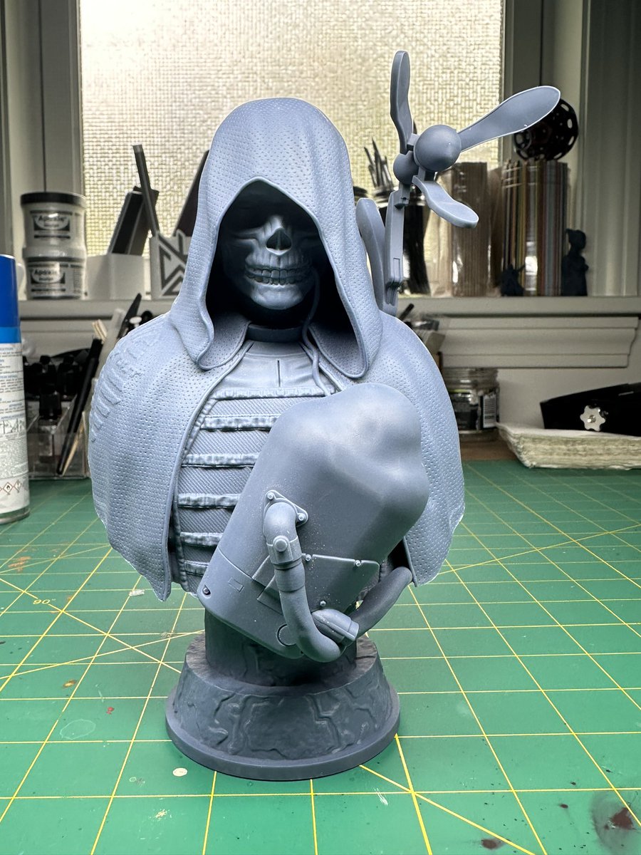 Higgs #deathstranding Sculpt: @fotismint #zbrush Resin: @SirayaTech Fast Navy Grey Printer: @mypeopoly Forge & @WhamBamSystems XTR Supports: @LycheeSlicer #3dprint @Thangs3D