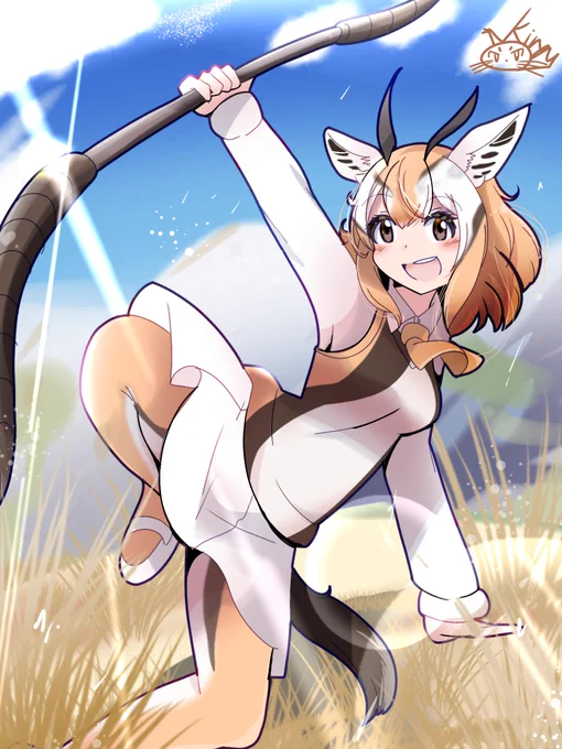 元気いっぱいトムソンガゼルちゃん#けものフレンズ #けもフレ 