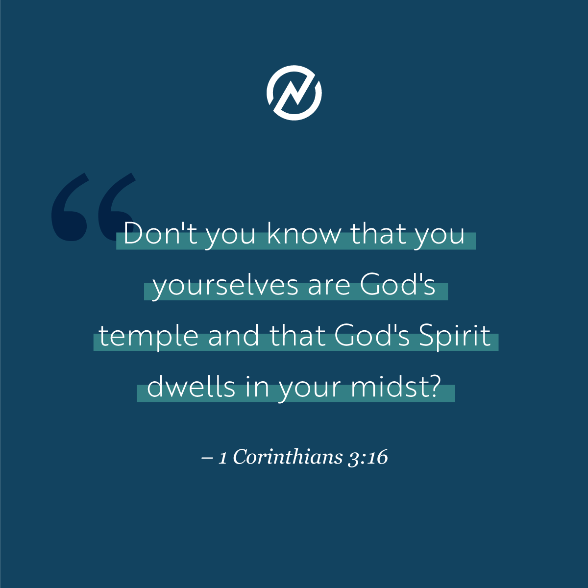 Does your life matter? Does God's temple matter? It DOES! Which means so does your life. It is a gift given for the purpose of God. Treasure it and see what He has for you!