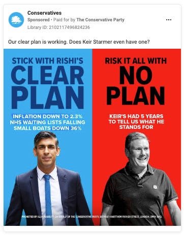 The longer I stare at ‘our clear plan is working’ the funnier it gets