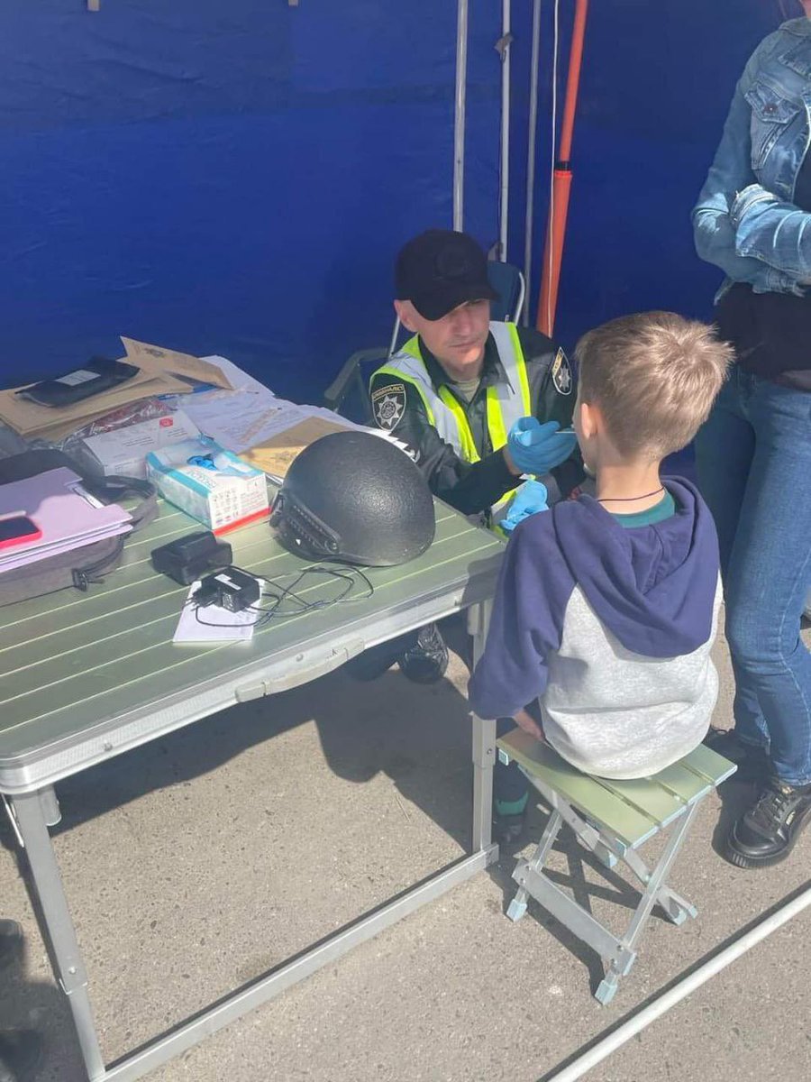 maksymeristavi's tweet image. russian culture is 8yo kid getting their DNA sampled to identify their father among the ashes of a bombed hypermarket store in Kharkiv, Ukraine. 

genocide is russian culture.