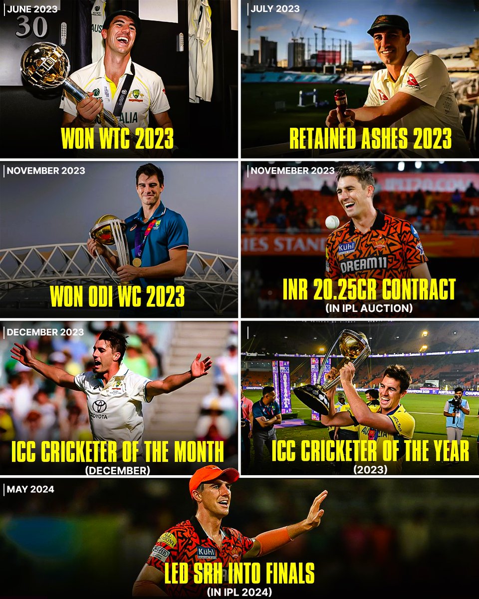 Can Pat Cummins add one more chapter to his dream run of glory? 📸: CricTracker #KKRvSRH #IPL2024 #IPL #TATAIPL2024 #TATAIPL #India #Cricket