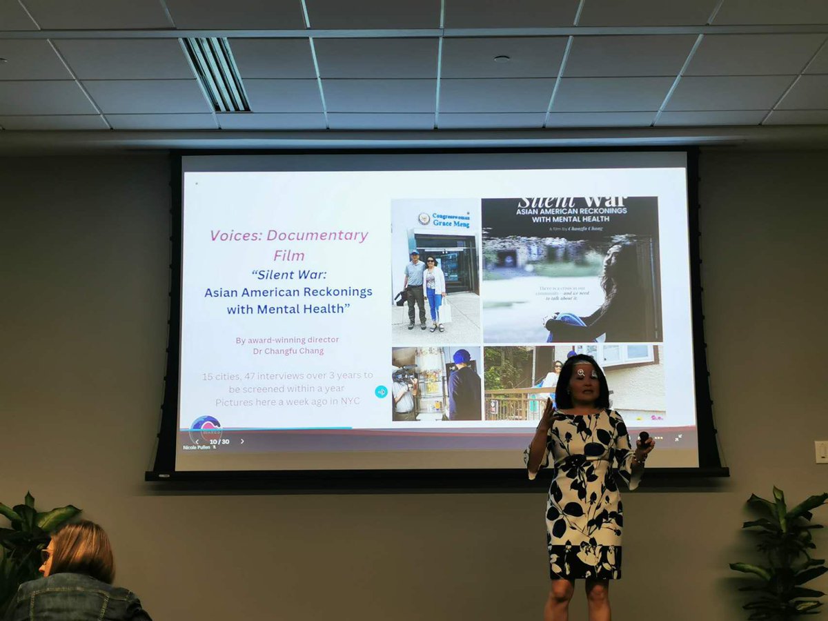 lilyjianchen's tweet photo. #AANHPI heritage month: continue to break silence in #Lenova. Thanks for inviting me to speak about workplace #wellness and address mental health #stigma #documentaryfilm https://t.co/I7zH8bhpAB