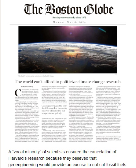 Harvard University recently shut down a key geoengineering research project because of intense lobbying, despite the college’s aspiration to become “a global beacon on climate change.' From my latest newsletter: us5.campaign-archive.com/?u=40608ac9388… Sign up here: us5.list-manage.com/subscribe?u=40…