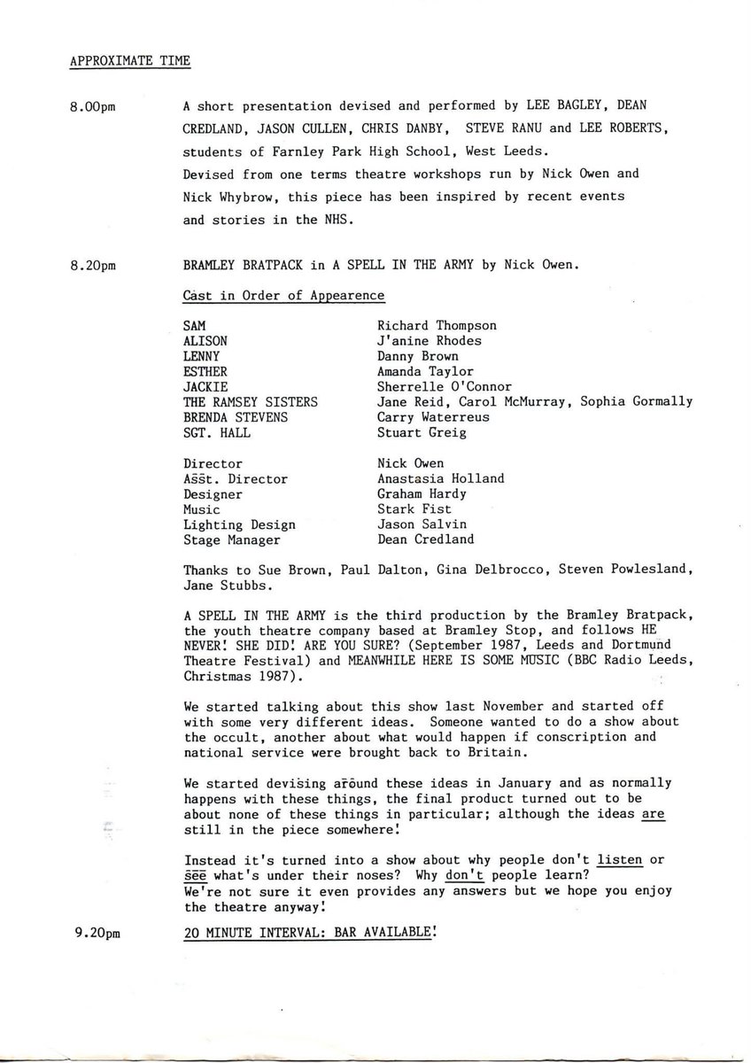 46 years ago we produced ‘A Spell in the Army’ in Leeds in response to young people’s concerns about  conscription and their experiences of the armed voices visiting their schools. Now it’s the same old tired rhetoric: sickening then and sickening now.