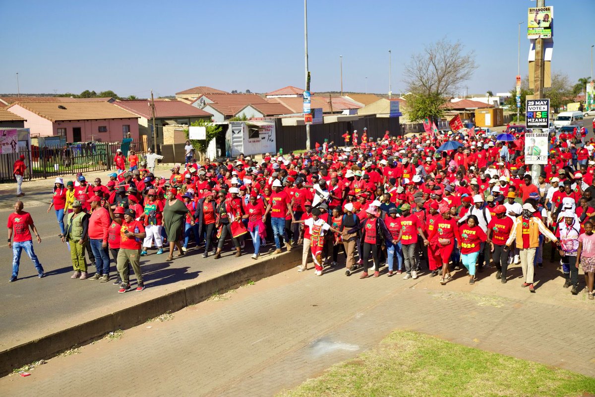🚨In Pictures🚨 High Discipline! High Moral! We are ready for our victory. Phatha EFF! #VoteEFF