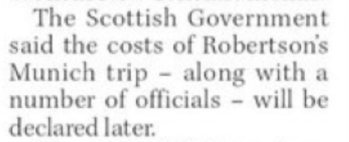 Iain_L's tweet photo. Airmiles is jetting off again at our expense. I wonder why the Scot Govt don’t want to tell us yet how much his little jaunt will cost the taxpayer. They must know as flights and accommodation will be booked, and they’ll have a per diem allowance for subsistence. https://t.co/7knxxZJI8S
