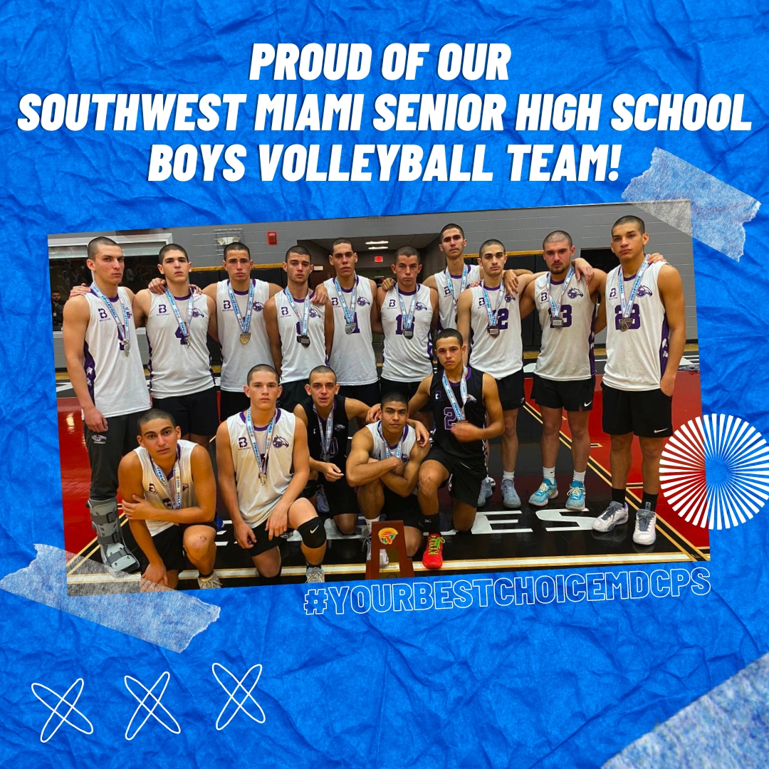 Congratulations to the @SWMiami_SHS Boys Volleyball Team for going the distance and becoming the runners-up at the 2024 State Championship finals! Your hard work and determination have made us all proud. Well done, Eagles! #YourBestChoiceMDCPS