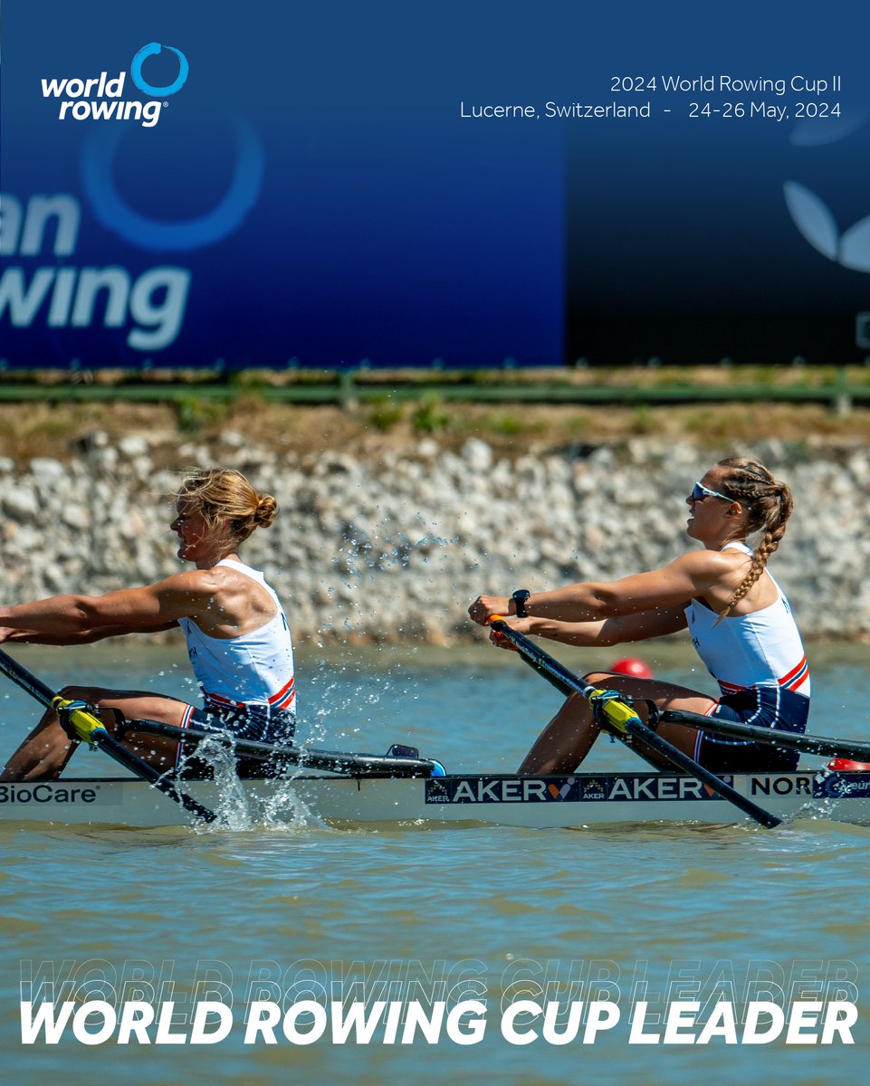 🚩 A-FINAL : Women’s Double Sculls (W2x) 🥇 Sophia Vitas (b), Kristina Wagner (s), United States of America 🥈 Amanda Bateman (b), Harriet Hudson (s), Australia 🥉 Thea Helseth (b), Inger Seim Kavlie (s), Norway 🏅World Rowing Cup Leader: Norway #WorldRowingCup #WRCLucerne