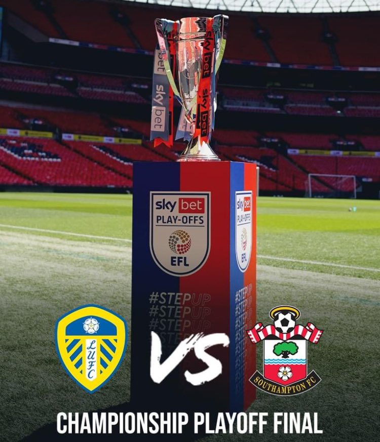 This afternoon the club will be showing the Championship Play Off final between Leeds United vs Southampton, kick off 3:00pm. @swsportsnews @bsoccerworld