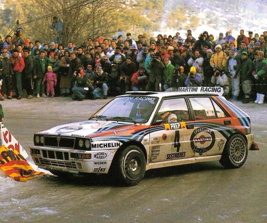 #Lancia 🇮🇹 Delta HF Integrale 16V #4 - Didier Auriol 🇫🇷 Bernard Occelli (1st) : Rallye de Monte-Carlo 🇲🇨 1992