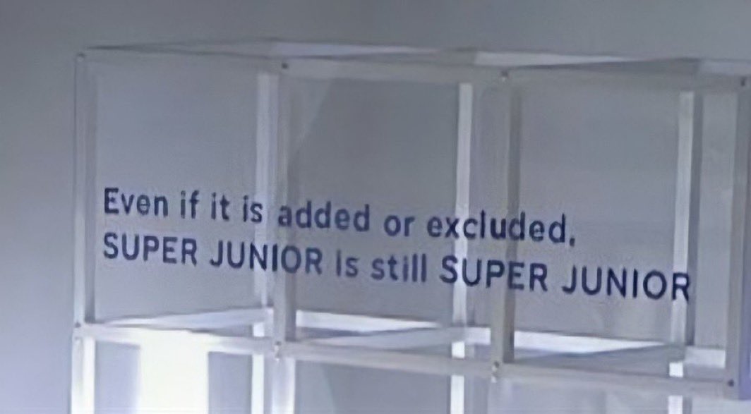 suju mantra : even if it is added or excluded, SUPER JUNIOR is still SUPER JUNIOR 💙 PROM15E TO 13ELIEVE