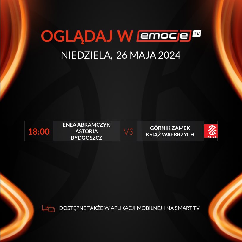 O 18:00 Enea Abramczyk Astoria Bydgoszcz i Górnik Zamek Książ Wałbrzych rozegrają czwarty mecz finałowy Pekao S.A. 1 Liga Mężczyzn! 🏀

Zapraszamy na transmisję na kanale YouTube Emocje.TV 👉🏼 youtube.com/live/KIvNcPth0…