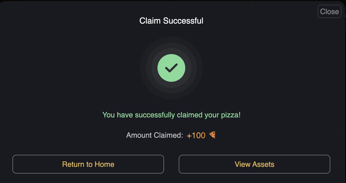 Havadan airdrop. Daha önceden Unisat üzerinde işlemler yaptıysanız Pizza alıp almadığınızı kontrol edin. Claim işlemi için ücret gerekmiyor. Cüzdanınızı bağlayın ve kontrol edin. Link: unisat.io/pizza Hatırlattığı için @nftmufettisi'ne teşekkürler.