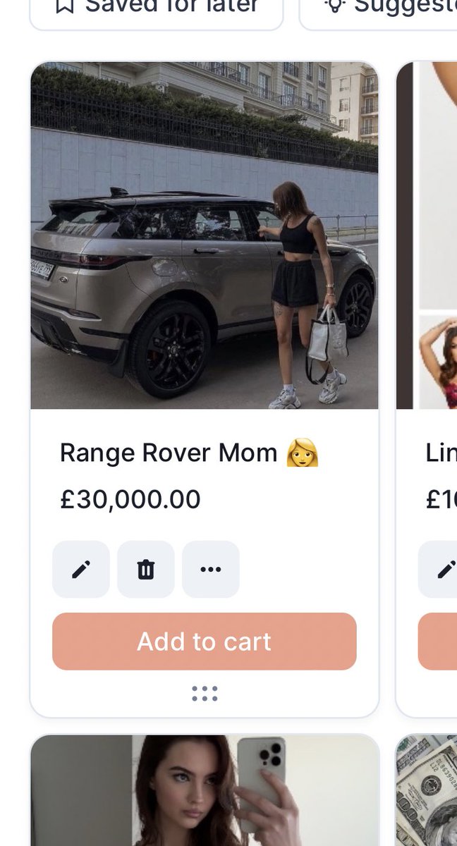 I need more payment options! Throne doesn't let you cash out a crowdfund till it's 100% complete, and I want a £30,000 car 😂. I just feel like I was born to be a Range Rover mam! 💅