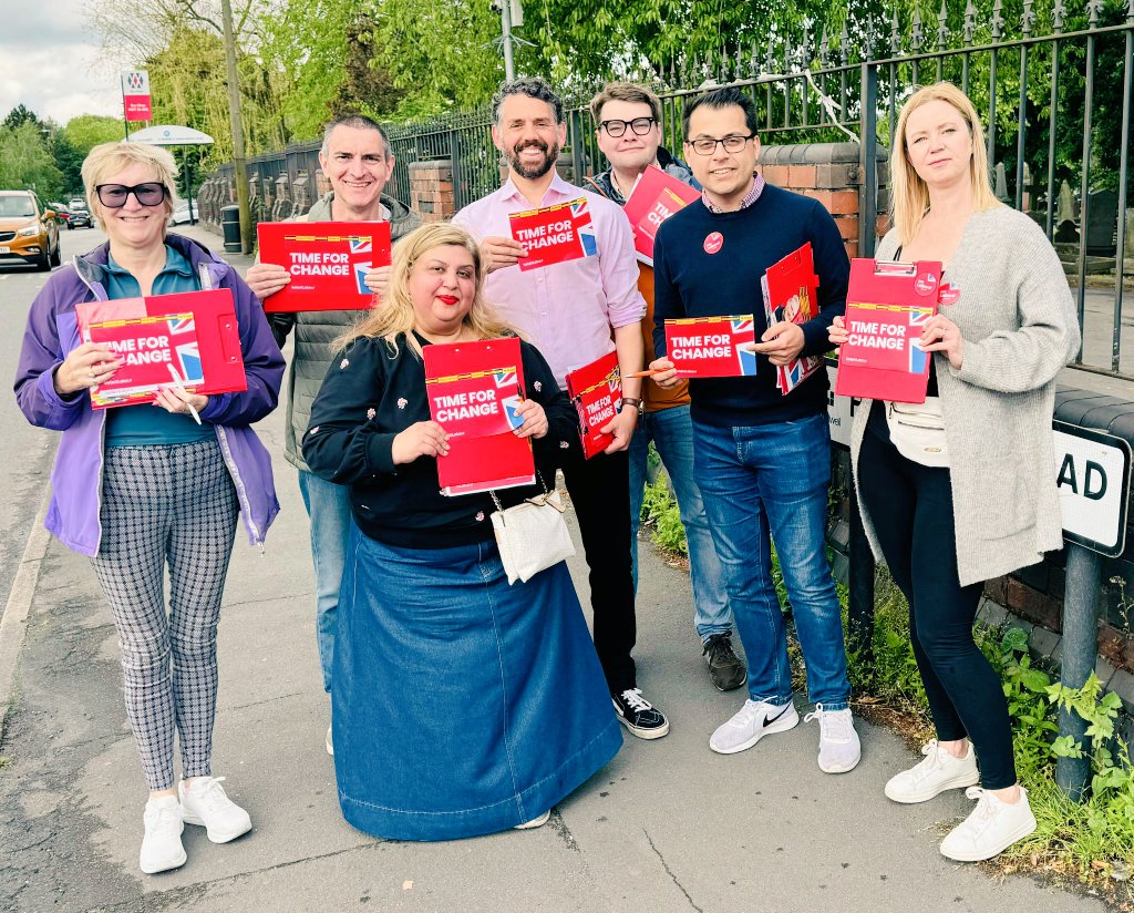 Lots of positive conversations on the doorsteps this morning, voters telling us that they are ready for a Labour Government #TimeForChange