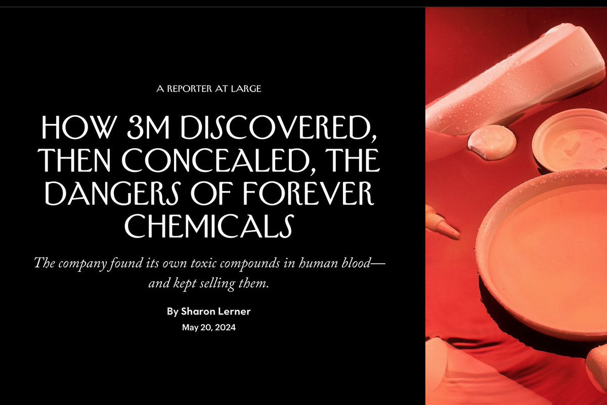 Dr. Nancy Olivieri (@drnancyolivieri) on Twitter photo Horrifying story of coverup, a #whistleblower, "secret-keepers": 🔥🎯reporting 🙏<a href="/fastlerner/">Sharon Lerner</a>
<a href="/iamjohnoliver/">John Oliver</a> helped to expose #ForeverChemicals on <a href="/LastWeekTonight/">Last Week Tonight</a>:
"The world is basically soaked in the Devil’s piss right now. And not in a remotely hot way"
newyorker.com/magazine/2024/… Horrifying story of coverup, a #whistleblower, "secret-keepers": 🔥🎯reporting 🙏<a href="/fastlerner/">Sharon Lerner</a>
<a href="/iamjohnoliver/">John Oliver</a> helped to expose #ForeverChemicals on <a href="/LastWeekTonight/">Last Week Tonight</a>:
"The world is basically soaked in the Devil’s piss right now. And not in a remotely hot way"
newyorker.com/magazine/2024/…
