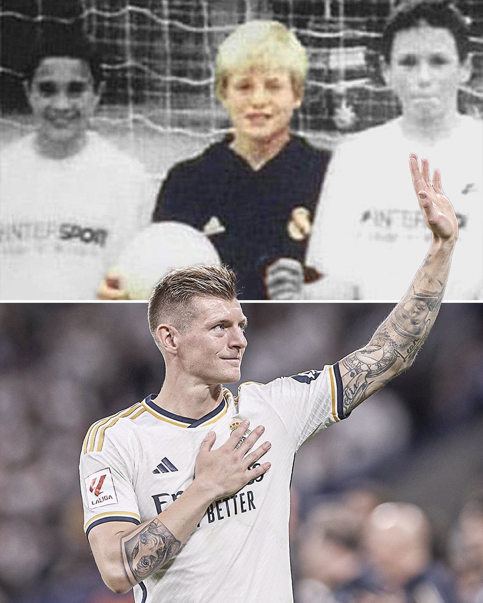 ESPNFC's tweet image. Toni Kroos has been a Madridista since day one 🥹🤍

(h/t @MadridXtra)