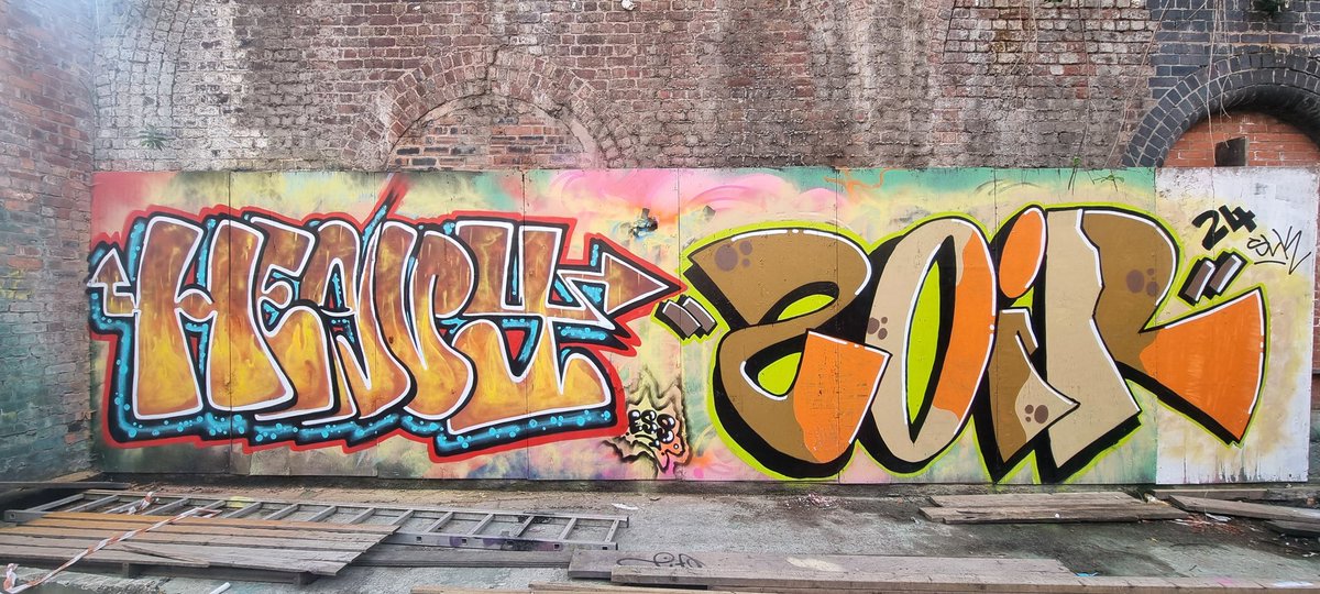 Fresh art works by Pese. Heavy &amp; Zoir #zapgraffiti spaces to paint in Liverpool!