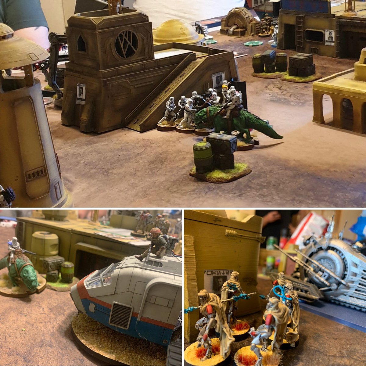 A big old game of Star Wars Legion last night! 3 players a side with 500 pts each. It was a crazy and fun game, and with so many models on the board, pretty brutal! #StarWarsLegion #Wargaming