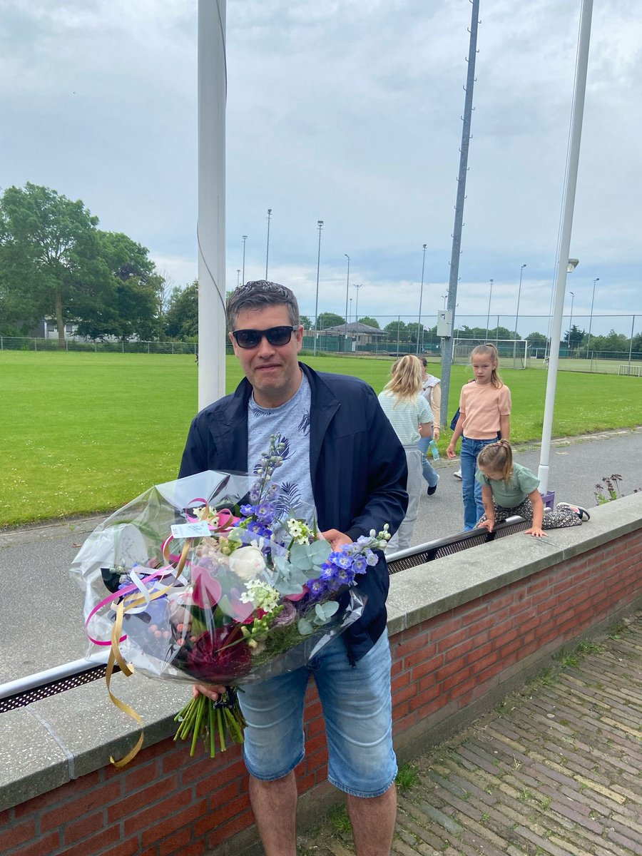 Bossie ruikers voor de coach!!!