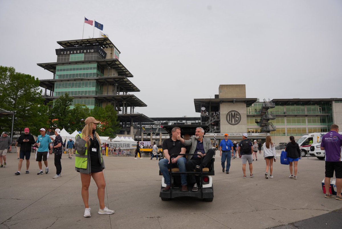 Good morning, #Indiana! Arriving at @IMS for the #Indy500, the largest single-day sporting event in the world. Feeling the excitement and pride as we celebrate this great #Hoosier tradition. Let’s make this a race day to remember! 🏎️📸