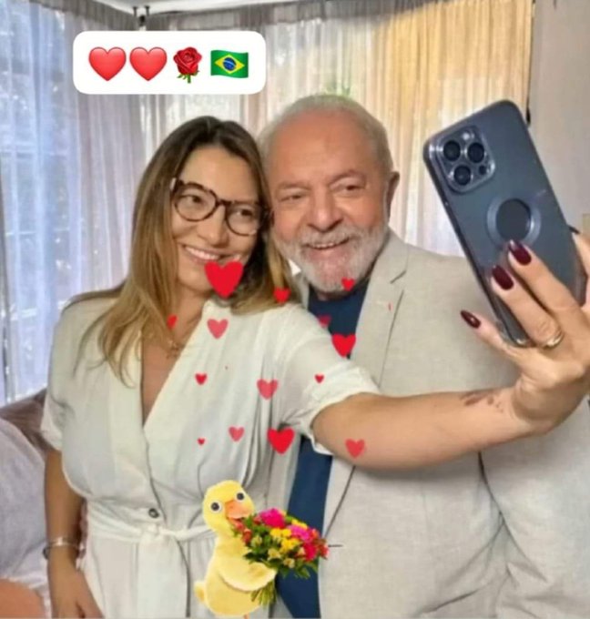 Mito é esse casal aí, que está salvando o Brasil e o RS. Quem apoia Lula e Janja, esse casal honesto, amoroso e trabalhador? Esfregue na cara do Gado a sua nota de 0 a 10 ... 👇