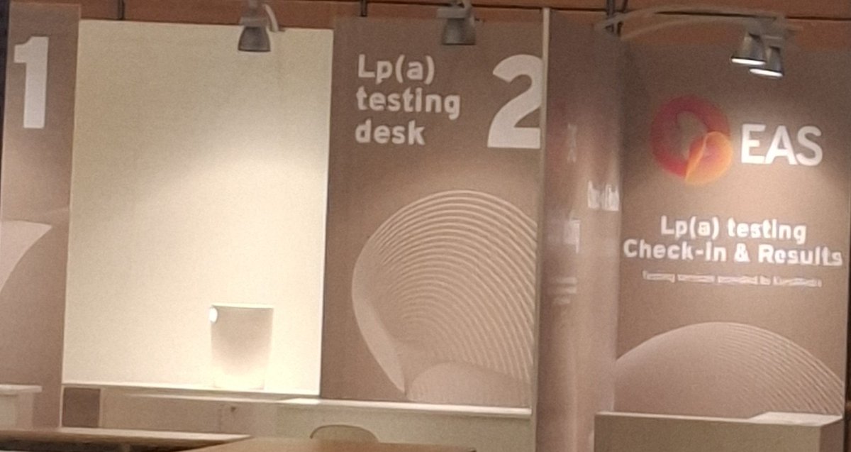 Be ready to do Lp(a) test in #EASCongress2024 
#lipoprotein #atherosclerosis 
@EASCongress