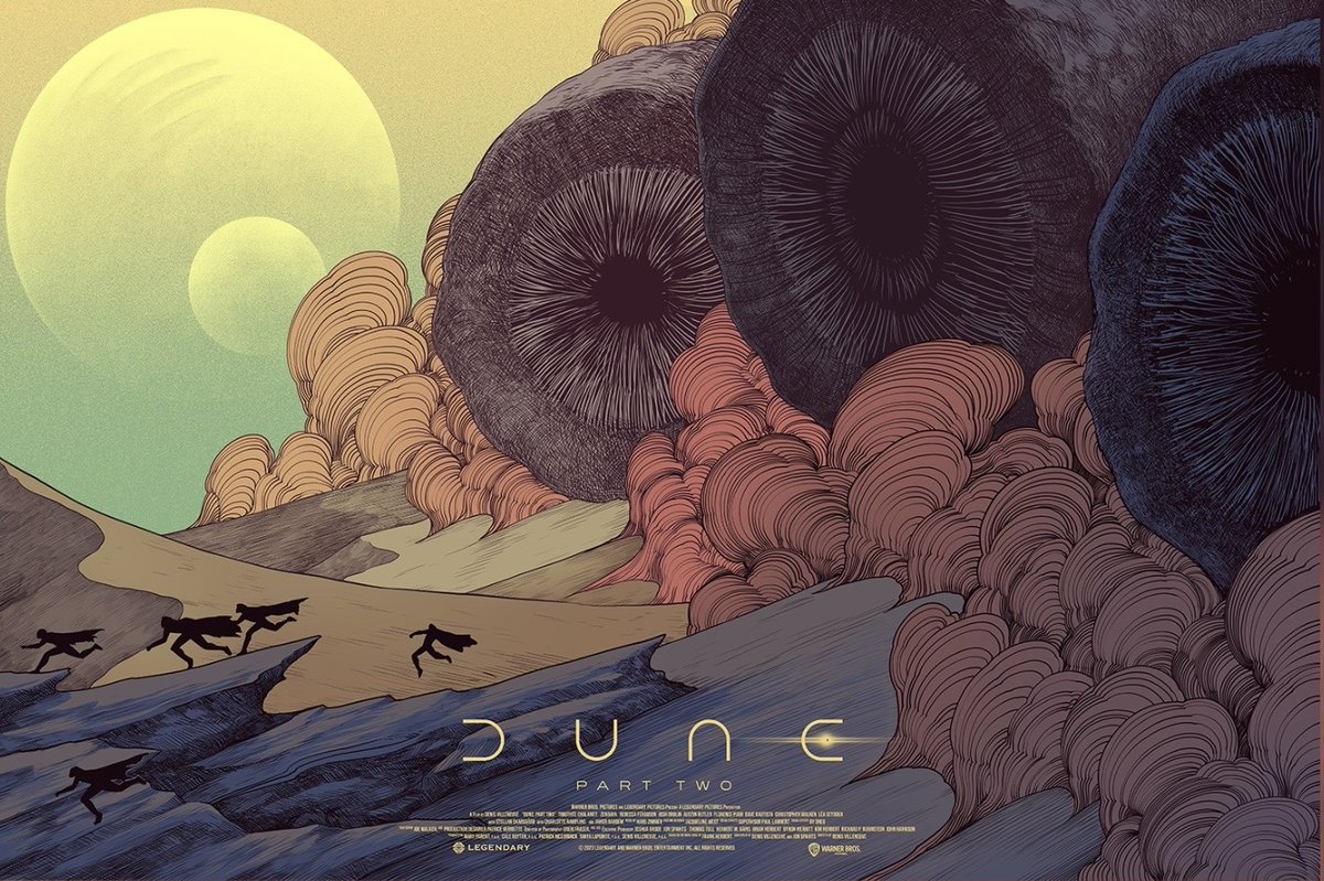 Brilliant poster for Dune: Part Two by @iannocent 

#Dune #DunePartTwo