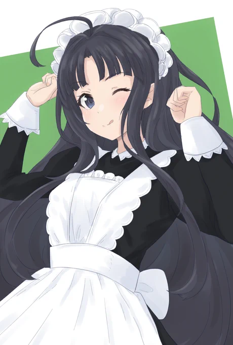 #ガルクラ すばるちゃんはメイド服とか楽しんで着そうです。でも、ドラムは叩けないかなぁ 