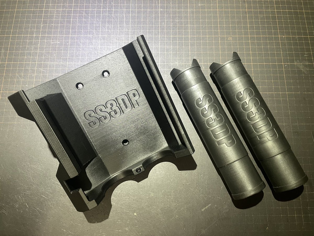 holidayholida11's tweet photo. AS40ダブルバレルグレネードランチャー専用ホルスターを限定品で左右それぞれ出します。初回はインナーバレルx2セットですよ
#SS3DP #AS40
https://t.co/IZKOquSQTu https://t.co/xr5pOW9eFw