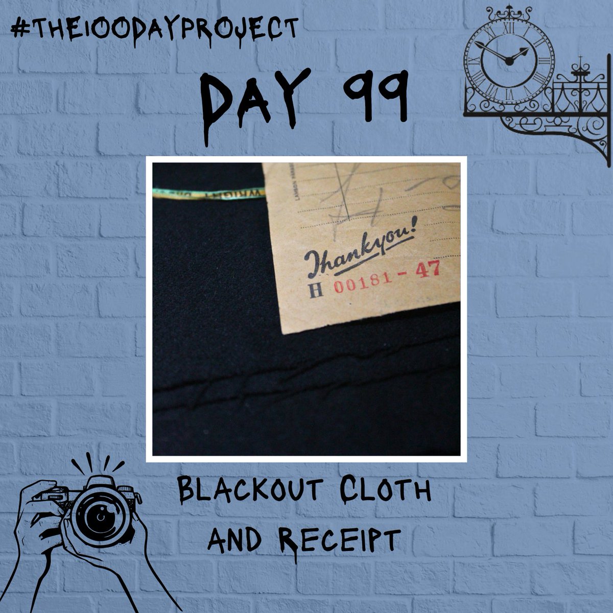 #Day99 of #The100DayProject2024 - Blackout Cloth and Receipt 
Head to our Facebook or Instagram for the full post
#100daysatthemuseum #artinmuseums #richmond #richmonduponthames #getinspired #becreative #artist #photography #collage #newperpectives #colours #textures #lookclosely