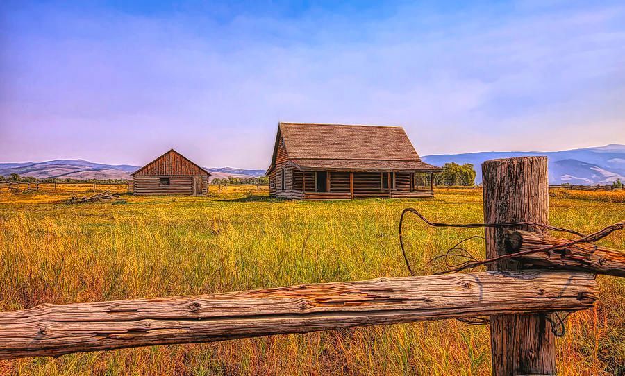Moulton Farm HDR #HomeDecor and #Products for sale #FillThatEmptyWall #BuyIntoArt #Wyoming #LogCabin #Farm #history #photography #FarmhouseDecor See all products here ---> buff.ly/3wWXmED