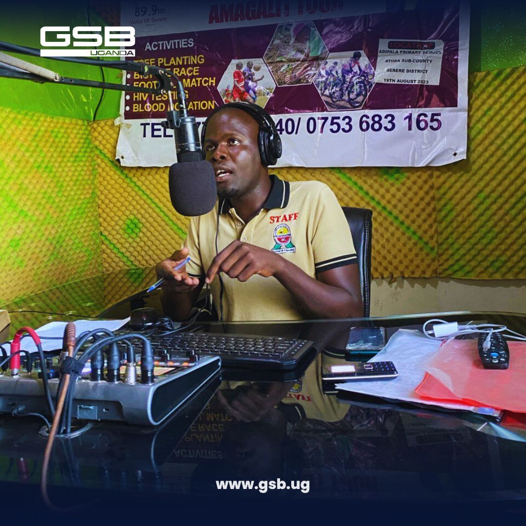 Still on our Northern Uganda Media tour, our Product Marketing Executive, Alex Matovu, is at 📻Voice Of Serere 89.9 FM enlightening on GSB Products, Bonuses, ongoing Promotions, Upcoming sports events, and Responsible Gambling. #GSBUganda | #ResponsibleGambling | #GSBOnAir