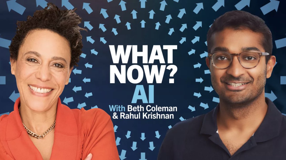 “What we do with AI makes a difference and more people need to be able to share that knowledge,' says @iccitutm associate professor Beth Coleman. She co-hosts the new @UofT podcast What Now? AI with Rahul Krishnan exploring tech’s impact on society 🎙️ bit.ly/3UbHqHH