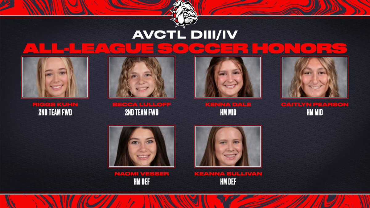 Congrats to these Bullpup Soccer players for earning AVCTL All-League Honors! #bullpupnation