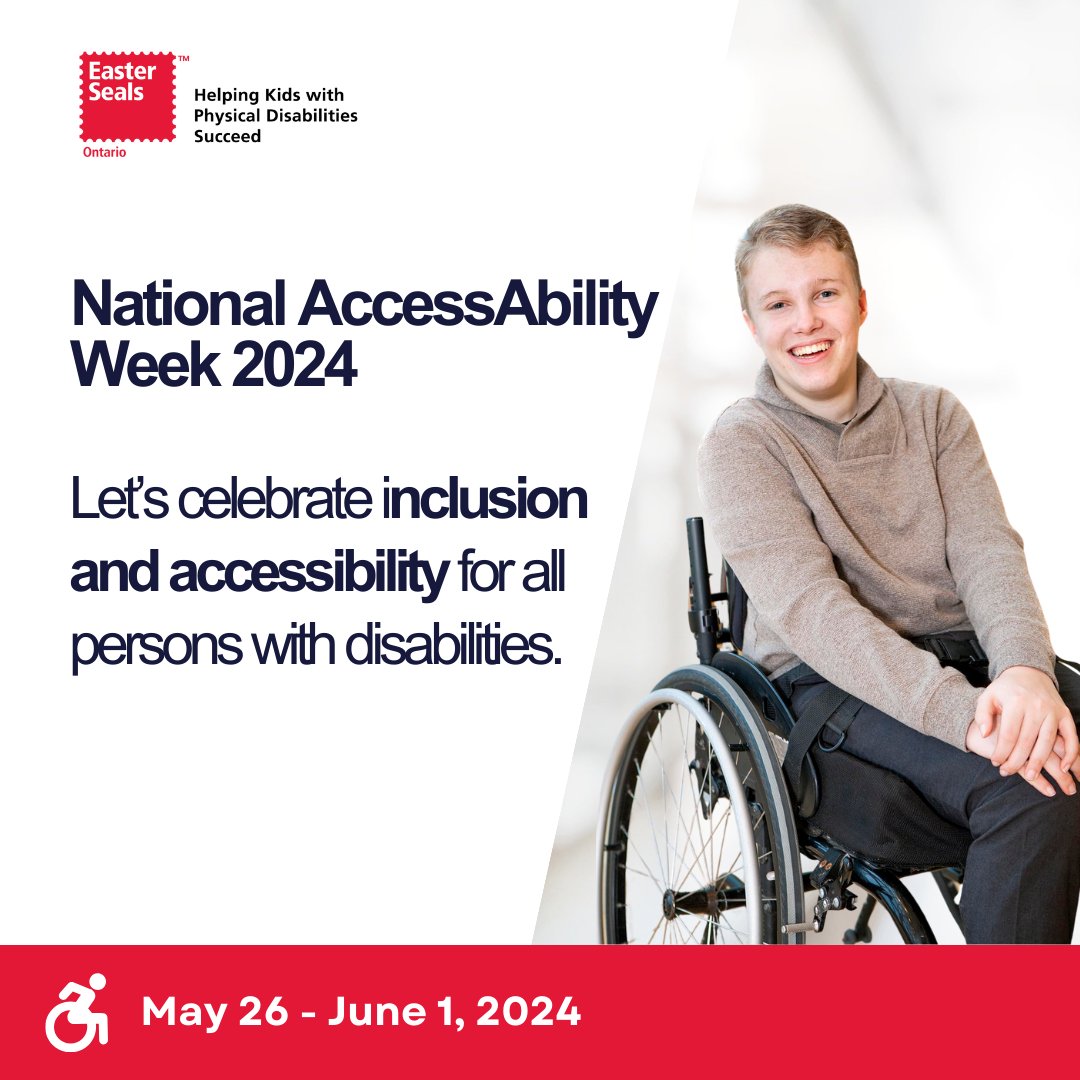 EasterSealsON's tweet photo. It's #NationalAccessAbilityWeek (NAAW)!
Join us in celebrating #NAAW May 26 - June 1, 2024, and remember to show your support for disability inclusion and accessibility by wearing RED this Wednesday for #RedShirtDay. ❤️
#AccessibleCanada #NAAW2024 #RedForAccessibility https://t.co/oXlwsHcWFs