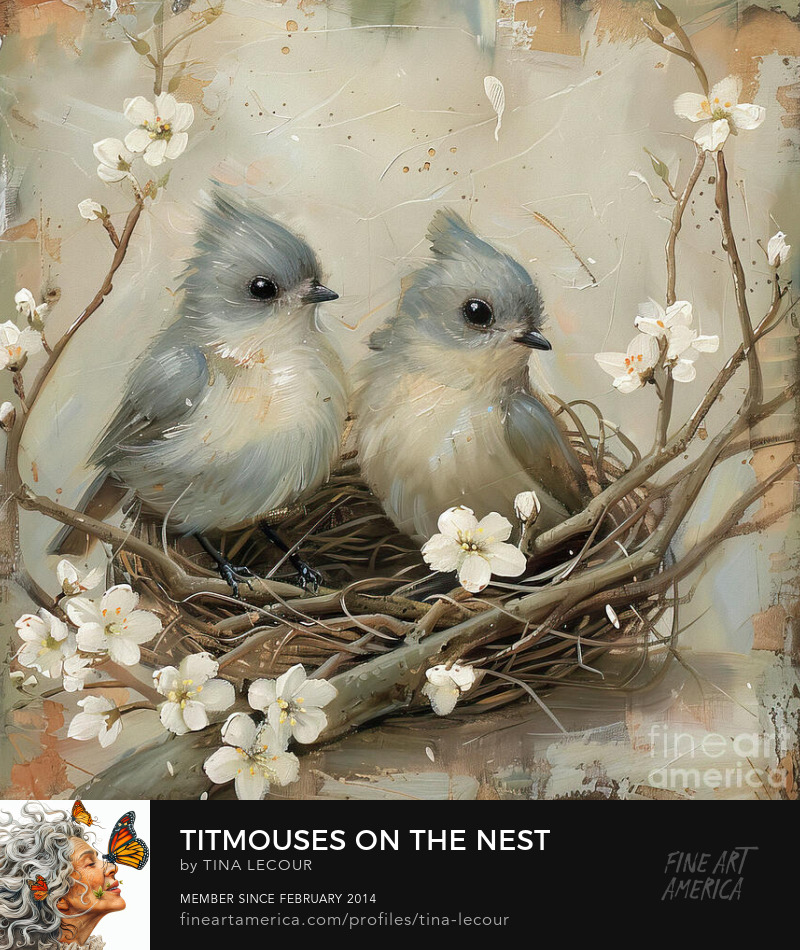 Titmouses On The Nest...Available Here..tina-lecour.pixels.com/featured/titmo…

#birdlovers #birding #birds #naturephoto #naturescenery #naturelovers #wallartforsale #wallart #homedecor #interiordecor #interiordesign #giftdeas #gifts #greetingcards #buyintoart #giftforher #giftsforfriend