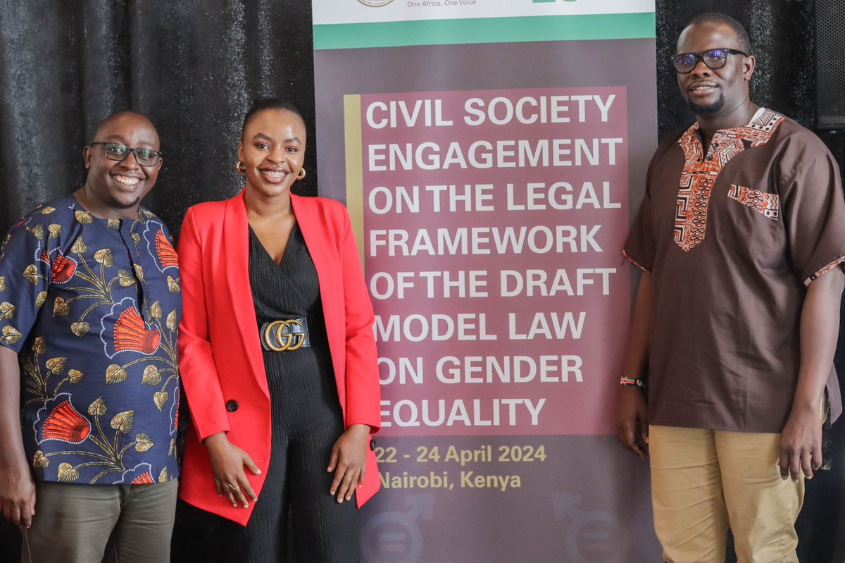 From April 22 to 24, in Nairobi 🇰🇪, I took part in the second civil society consultation on the legal framework for the Panafrican Parliament's (@AfrikParliament) model law on gender equality and equity, in collaboration with @AU_ECOSOCC.

Reminder, PAP is the legislative arm of