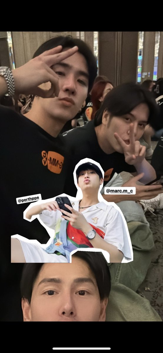 sorry , but I remember these 4 people , so I added Chimon in the picture . 🥰🫂
#PerthChimon 
#PerthTanapon 
#ChimonWachirawit 
#marcmc 
#papangpt