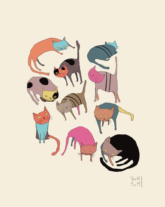 「animal black cat」 illustration images(Latest)