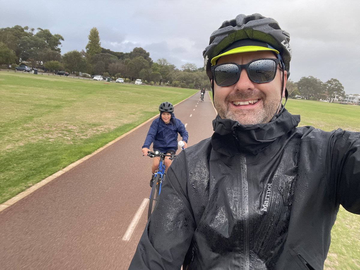 mattroot80's tweet image. It’s been a long 6 months of ☀️ ☀️ ☀️ but finally biking in the rain was back in Perth today 🌧️ 🚲 🌧️