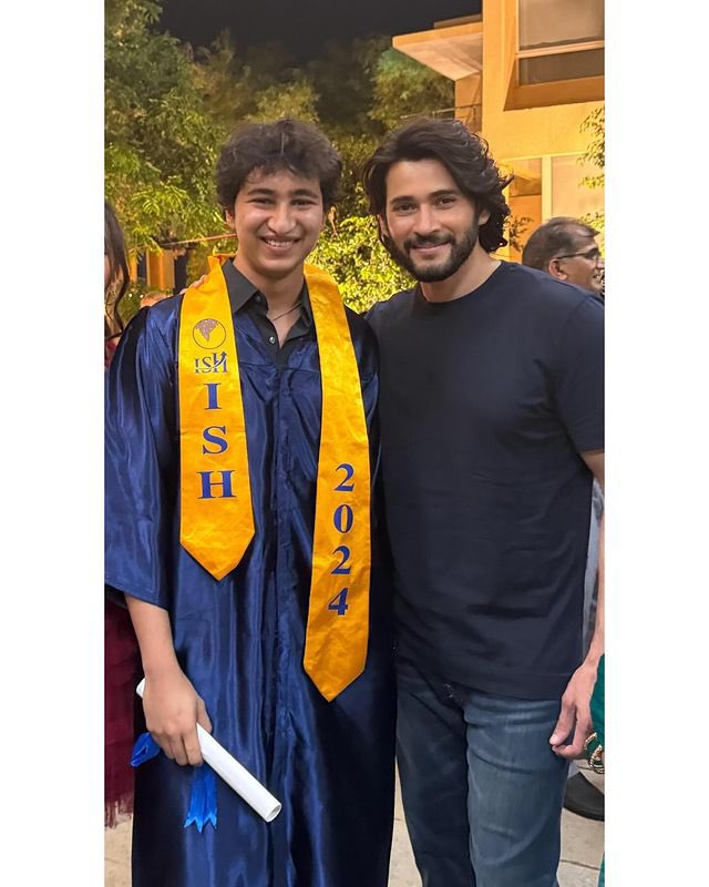 My heart bursts with pride! Congratulations on your graduation, son! This next chapter is yours to write, and I know you’ll shine brighter than ever. Keep chasing your dreams, and remember, you’re always loved! I am a proud father today @gautamghattamaneni ♥️♥️♥️ -