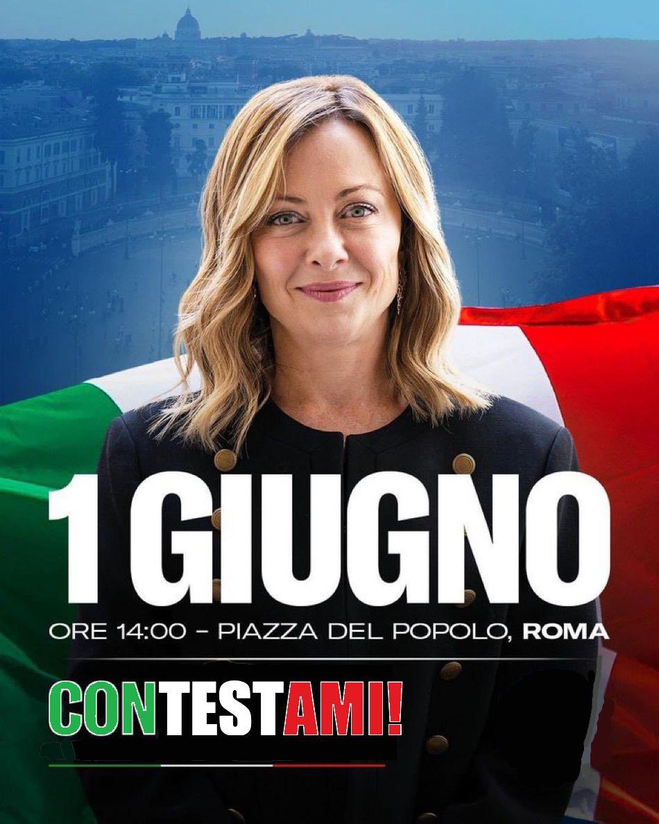 @FratellidItalia @GiorgiaMeloni È ora che l’Italia che vale dica BASTA all’attacco che la millantatrice, cialtrona #MeloniFascista, insieme al suo #governodiincapaci, sta sferrando alle libertà civili e alle istituzioni democratiche.