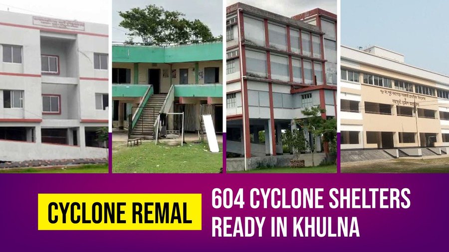 As the #cyclone '#Remal' is approaching the coastal areas of #Bangladesh, the local administration in the coastal city of Khulna has kept ready 604 shelter centres to accommodate evacuated people for safety. The authorities asked people to take shelter at the nearby cyclone