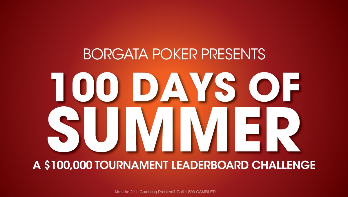 🔥 #BorgataPoker is excited to launch our first-ever 100 Days of Summer $100,000 Leaderboard Challenge! Starting today, you have 100 days to earn leaderboard points by competing in our tournaments. ♠️ Learn more at mgm.theborgata.com/4mtmrx13