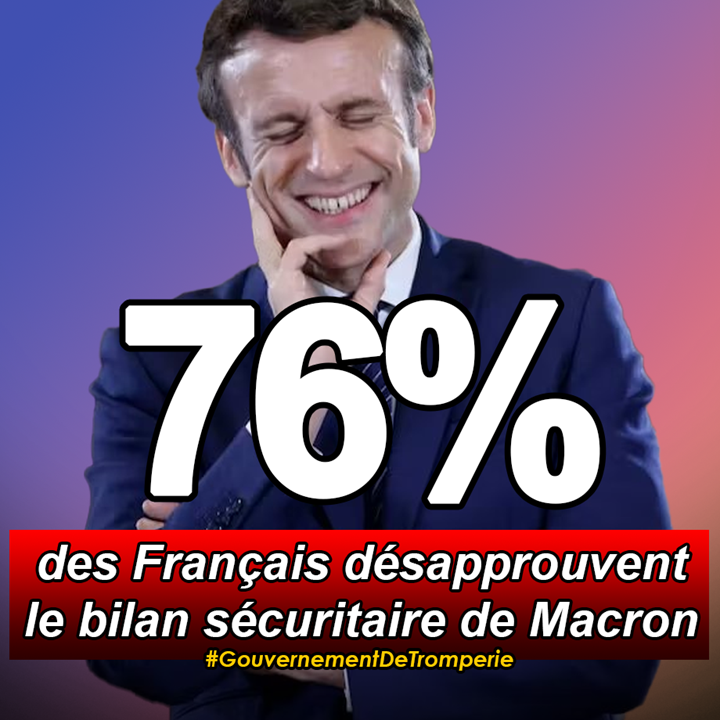 76% des Français rejettent la politique sécuritaire désastreuse de Macron. Ignorer une telle claque démocratique relève de l'irresponsabilité et de l'arrogance politique ! La sécurité de notre nation est en péril ! #GouvernementDeTromperie tinyurl.com/3rdyaust