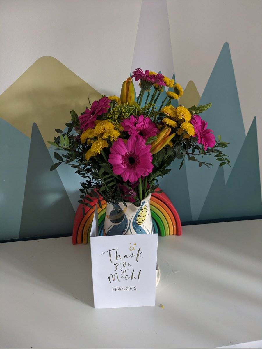 Nearly a month into my new role @MSEssex_ICS and just received these beautiful flowers from my colleagues @nelftqis, such touching messages in the card and feeling very lucky to have had such a brilliant role @NELFT thank you!

#nelft #mseics