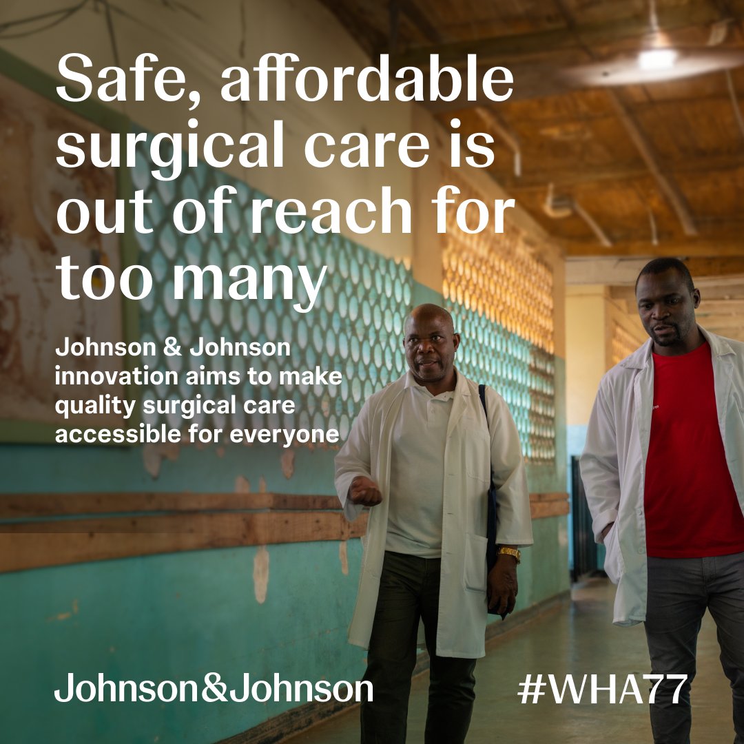 Addressing the gaps in access to quality surgical care is a priority this week at #WHA77. Tomorrow, we join @surgfoundation and more to talk community-centered solutions to improve surgical care, especially to take on gaps in access for women. Tune in: bit.ly/3ywye8o